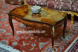 Tavolino da salotto stile Luigi XV intarsiato