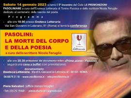Nicola Feruglio - "PASOLINI: LA MORTE DEL CORPO E DELLA POESIA" (conferenza) 
