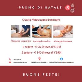 promozione  natale 2023 studio colle  massoterapia 