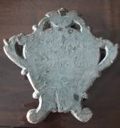 Coppia Antichi  Specchi  fine '700 al mercurio  cornice cartagloria ,  pezzi  unici legno intagliato