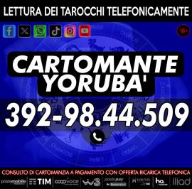 Il Cartomante Yorubà è presente anche su: Facebook, Instagram, Youtube, Tiktok, WhatsApp e X