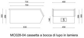 Cassette in ferro a bocca di lupo usate