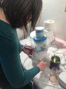 CORSO AEROGRAFIA CAKE DISEGNO SU TORTE CON AEROGRAFO LABORATORIO LIBELLULA