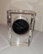 Orologio da Scrivania con logo di CANALE 5 (periodo Fininvest). Movimento al quarzo con cassa in Ple