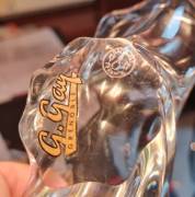 Porta pipa  o piccolo svuota tasche  Baccarat marchiato, provenienza gioielleria G. GAY Grenoble pre