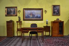 Schedario-classificatore con serrandina e vetrina stile inglese Schedario-classificatore con serrandina e vetrina stile inglese