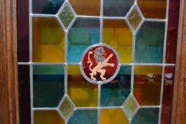 Antica credenza Umbertino doppio corpo del 900 Antica credenza Umbertino doppio corpo del 900