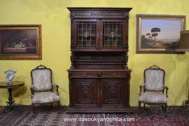 Antica credenza Umbertino doppio corpo del 900 Antica credenza Umbertino doppio corpo del 900