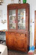 Vetrinetta vintage in legno liscia