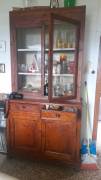 Vetrinetta vintage in legno liscia Vetrinetta vintage in legno liscia