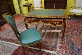 Scrittoio da centro stile Luigi XV Bureau plat cm110