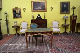 Scrittoio da centro stile Luigi XV Bureau plat cm110