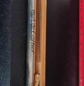 Penna a sfera STYLOS MUST DE CARTIER vintage con custodia e garanzia serie 0 79442 del 20.10.95, Penna a sfera STYLOS MUST DE CARTIER vintage con custodia e garanzia serie 0 79442 del 20.10.95,
