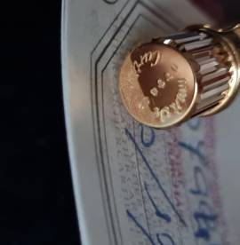 Penna a sfera STYLOS MUST DE CARTIER vintage con custodia e garanzia serie 0 79442 del 20.10.95, Penna a sfera STYLOS MUST DE CARTIER vintage con custodia e garanzia serie 0 79442 del 20.10.95,