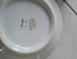 Gio Ponti tazzina con coperchio e piattino, edizione della serie per Richard Ginori "I decori d