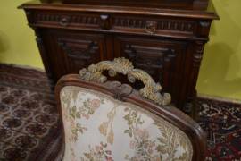 Antica coppia di poltrone in noce cabriolet stile Luigi XV