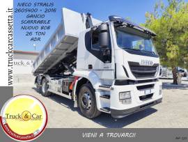 RIF.1211 IVECO STRALIS 260 S 400 – 2016 – EURO 6 – GANCIO SCARRABILE NUOVO BOB ITALEV 26 TON – ADR