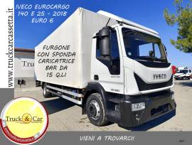 RIF.1296 IVECO EUROCARGO 140 E 25 – 2018 – FURGONE CON SPONDA CARICATRICE BAR DA 15 Q.LI – EURO 6