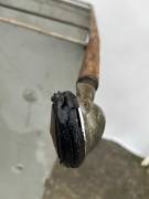 Carrello in ferro industriale da calzolaio vintage