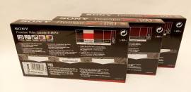 Tripack Videocassetta VHS Sony Premium E-180VF nuovo con cellophane