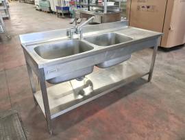 LAVATOIO DOPPIA VASCA E RUBINETTERIA USATO 