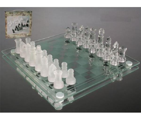 Scacchiera scacchi in vetro