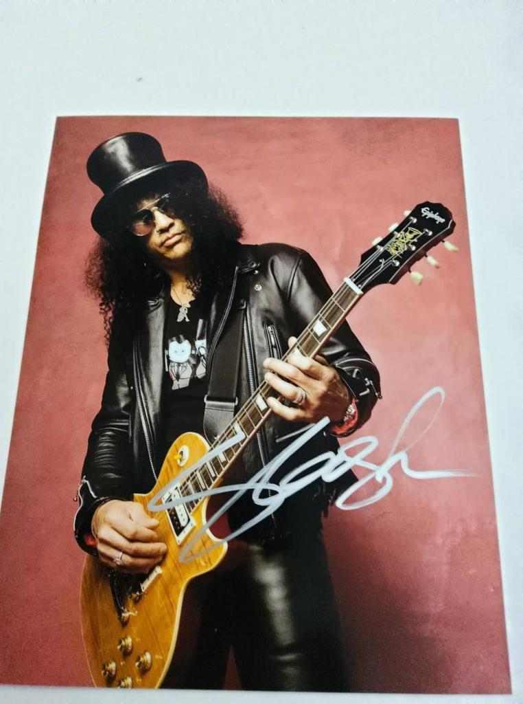 FOTO Slash Guns N' Roses Autografata Signed + COA Photo Slash Guns N' Roses Autografata Sign