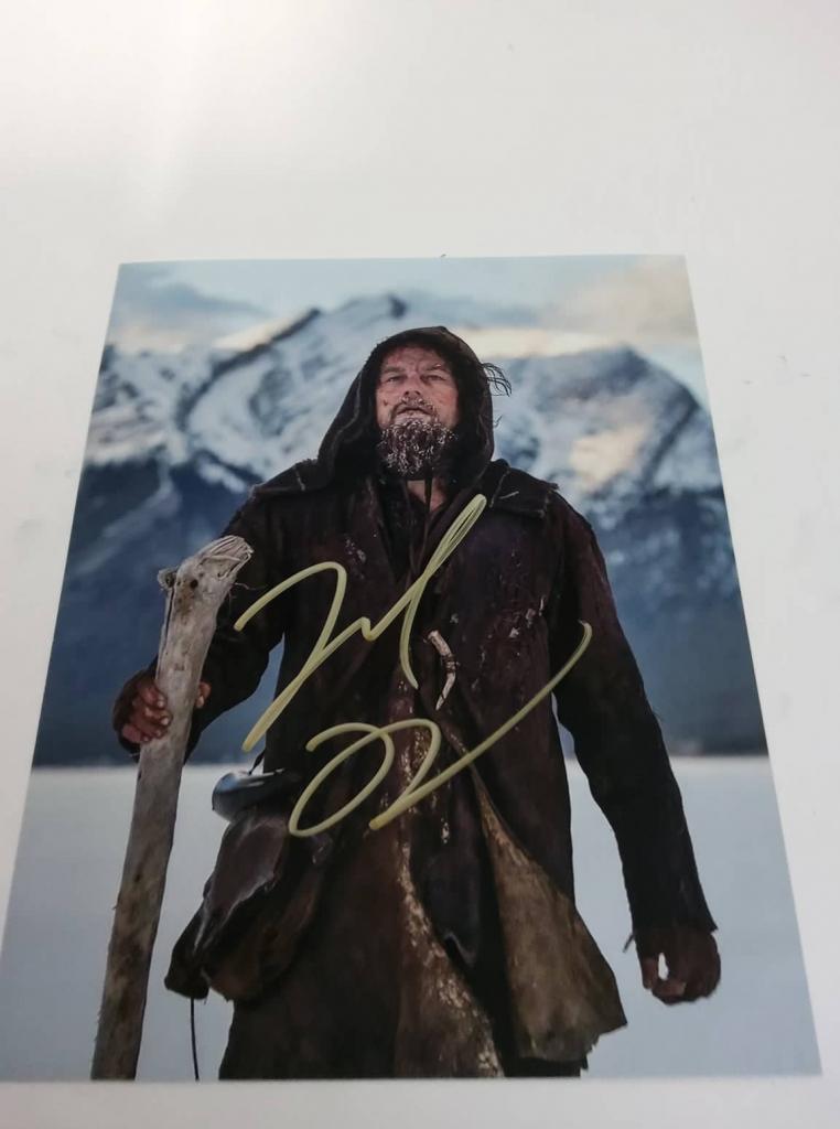 FOTO Leonardo DiCaprio The Revenant Autografato Signed + COA Photo Leonardo DiCaprio The Revenant. A