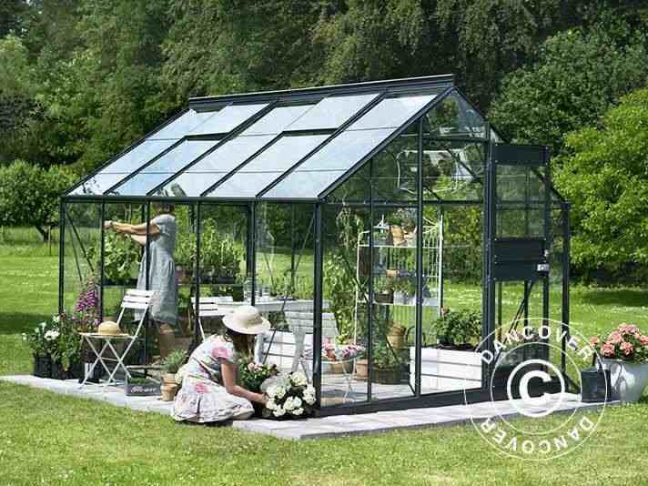 Serra da giardino Vetro Juliana Junior 9,9m², 2,77x3,70x2,57m, Antracite