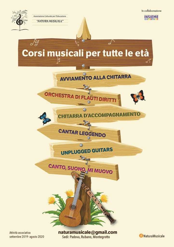 Corsi musicali per tutte le età. Padova.