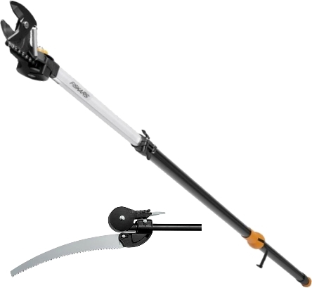 Svettatoio telescopico Fiskars UP86 asta 240/400 cm + segaccio 45cm - Ø 32mm