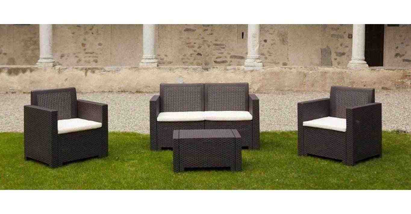 Set da giardino in polyrattan