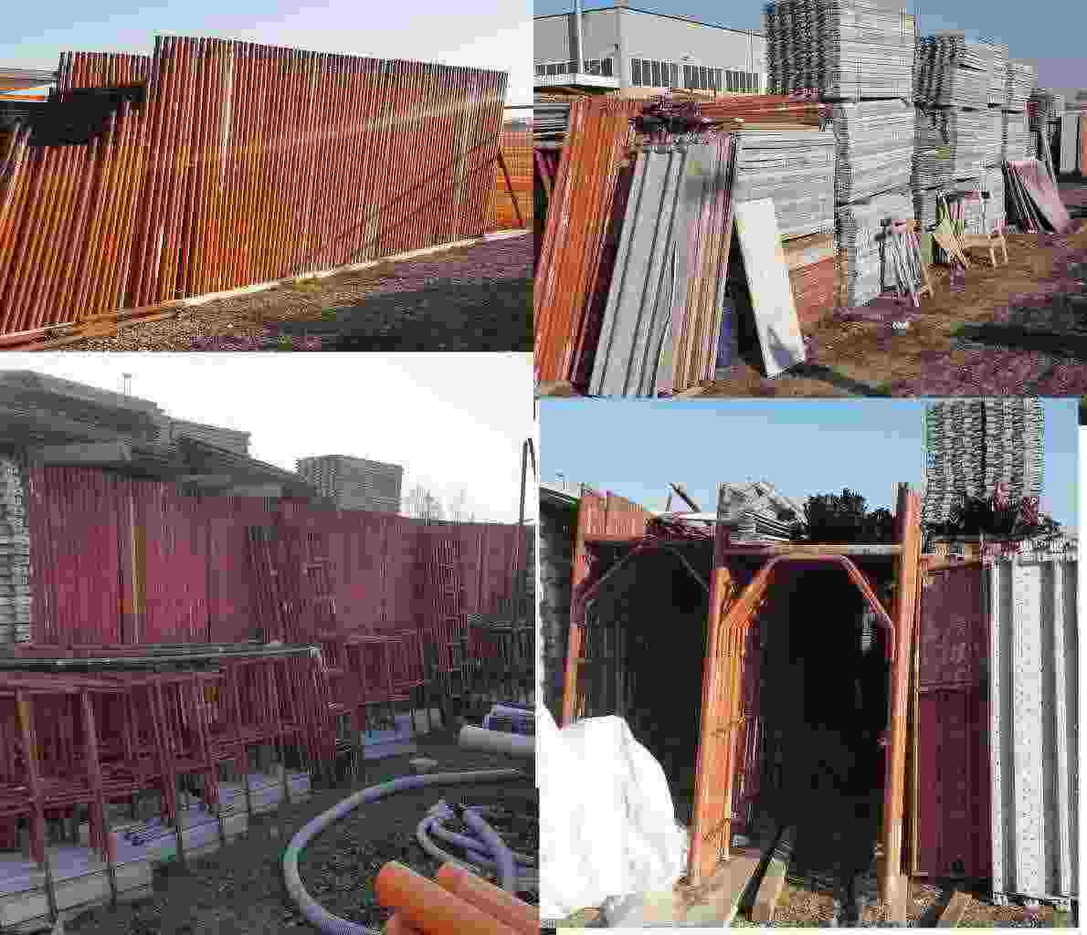 Ponteggio TRB+ Escavatore Kubota U25+ materiale edile vario