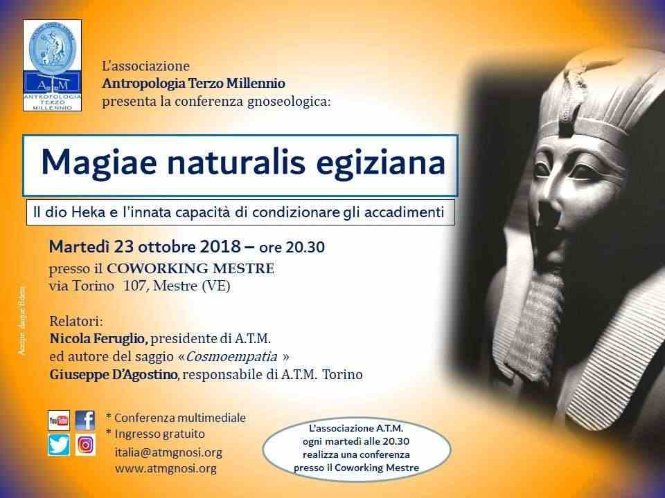 MAGIAE NATURALIS EGIZIANA (conferenza gnoseologica)