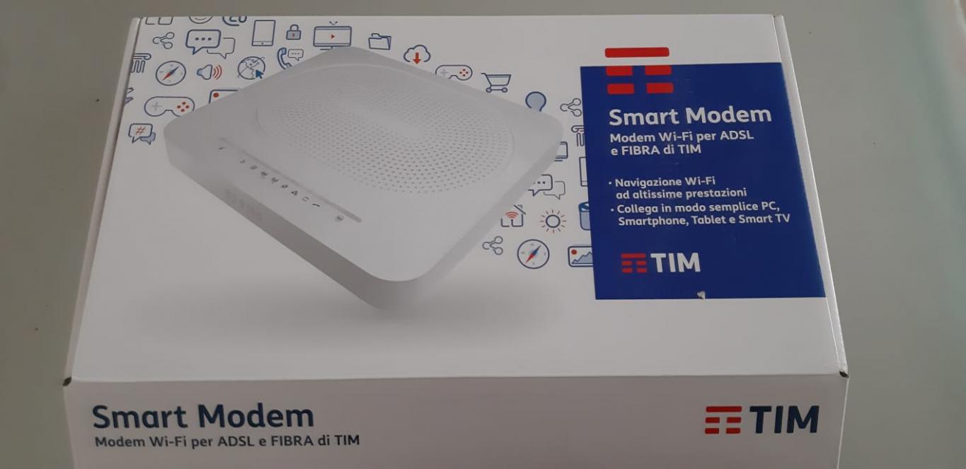 SMART MODEM Wi-Fi PER ADSL E FIBRA FINO A 100 MEGA DI TIM