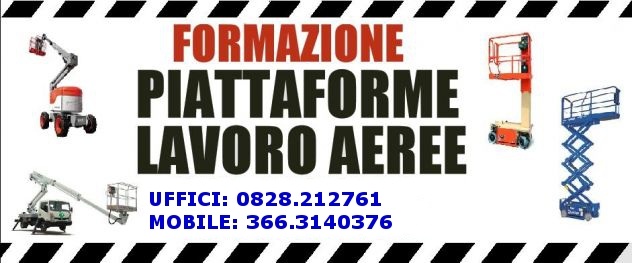 Patentino piattaforme aeree (IN TUTTA ITALIA)