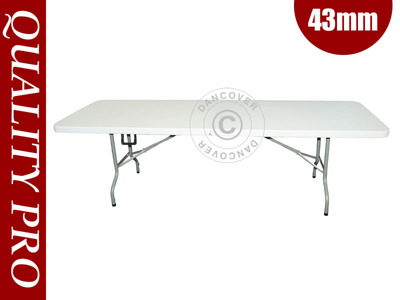 Tavolo Pieghevole 242x74x74cm, Grigio Chiaro (10 pz.)