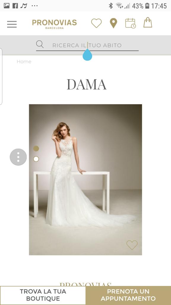 Abito sposa Pronovias Dama