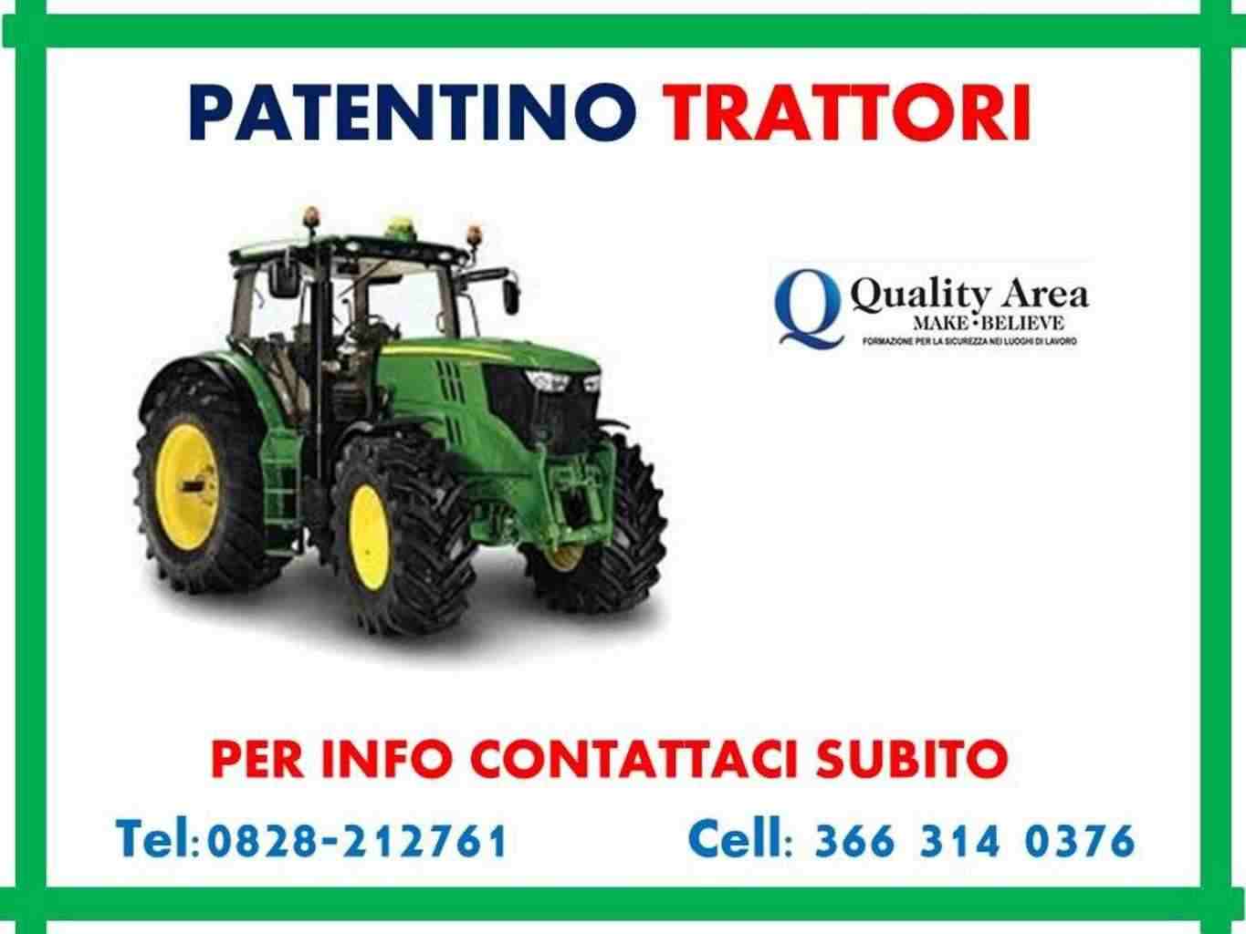 Patentino Trattori Agricoli e Forestali (IN  TUTTA ITALIA )