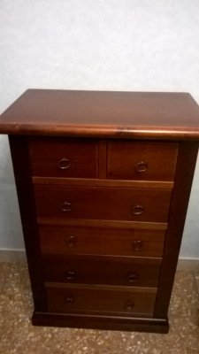 cassettiera legno massello
