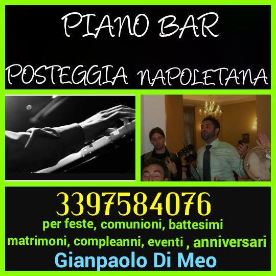 musica , posteggia , piano bar , e serenata alla sposa 