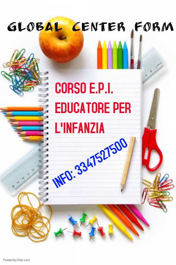 CORSO EDUCATORE PER L'INFANZIA