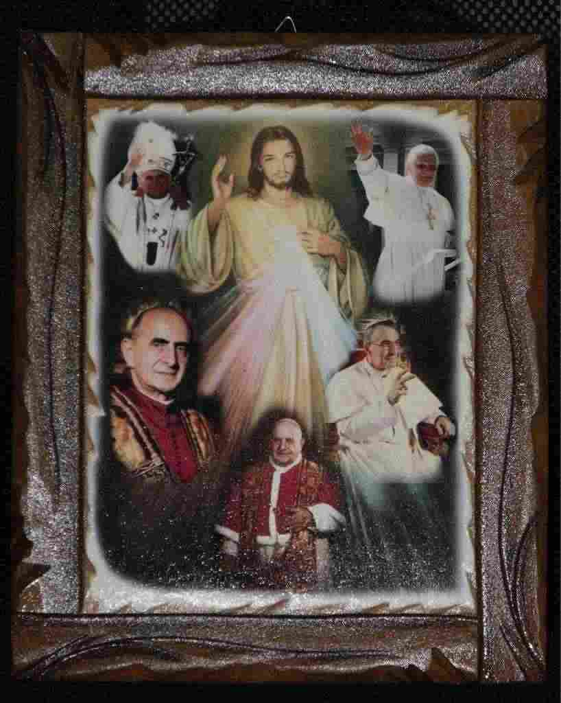 Quadretto dei Papi Giovanni Paolo II, Giovanni XXIII, papa Luciani