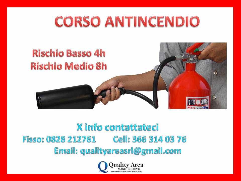 Corso antincendio (SICUREZZA NEI LUOGHI DI LAVORO)