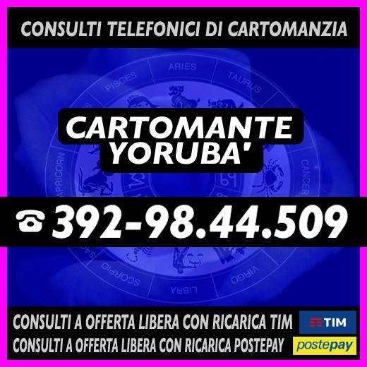 CARTOMANZIA TELEFONICA YORUBA'