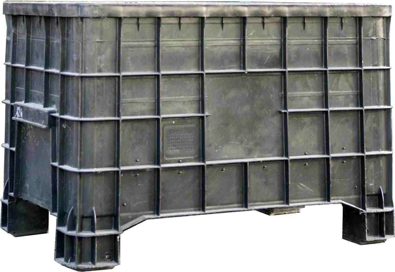 Cassoni contenitori bins impilabili ad incastro usati