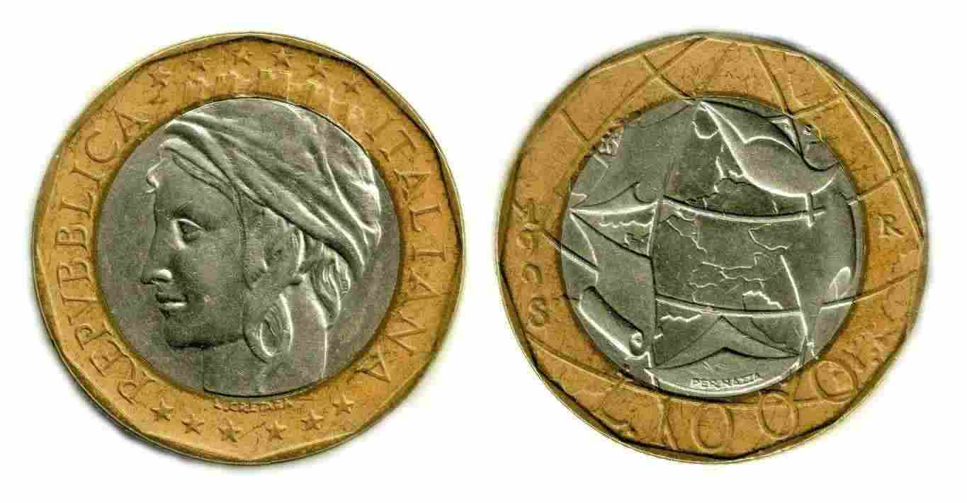 Moneta Italia £1000 1998