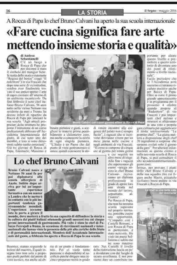 executive chef Bruno Calvani