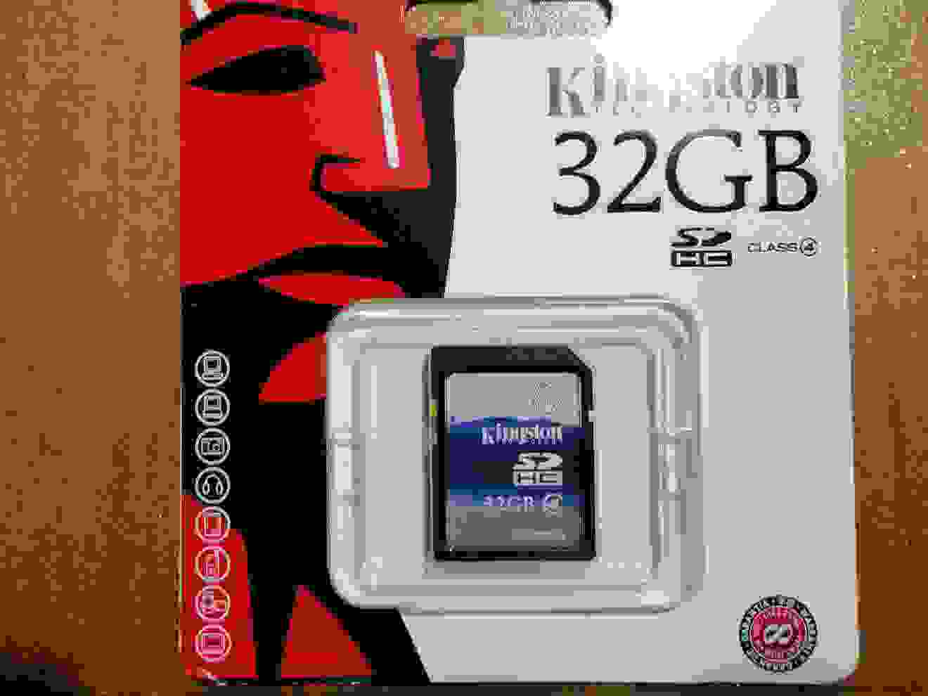 SDHC Kingston 32GB  class 4