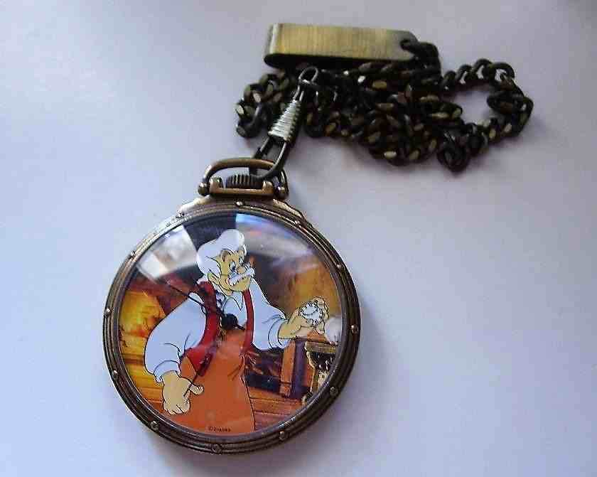 Orologio Pocket Pinocchio e Geppetto Watch Unico in Europa Rarissimo 